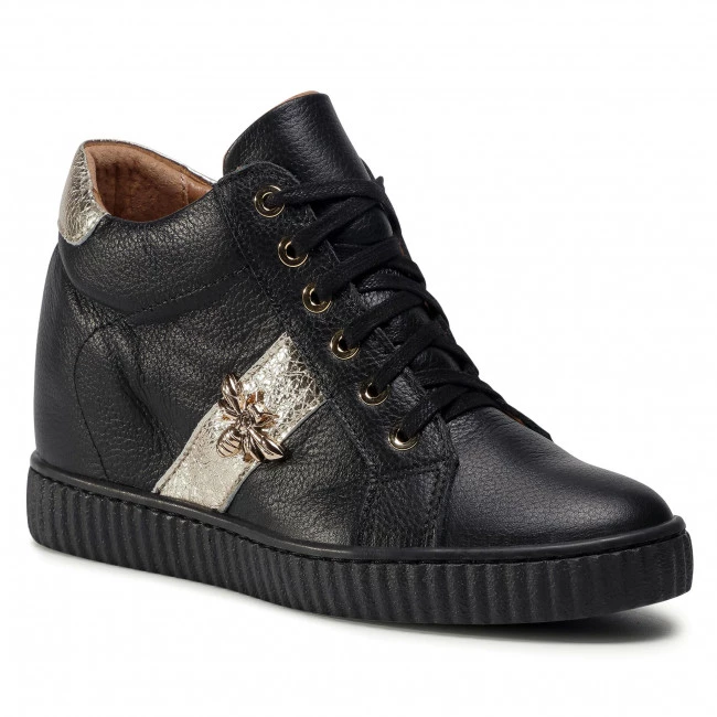 R.Polański Chaussures Basses Sneakers R.POLAŃSKI - 0959 Czarny Lico/Złoty Noir 1 R.Polański Chaussures Basses Sneakers R.POLAŃSKI - 0959 Czarny Lico/Złoty Noir