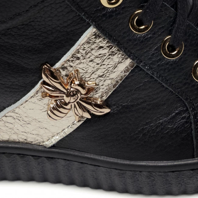 R.Polański Chaussures Basses Sneakers R.POLAŃSKI - 0959 Czarny Lico/Złoty Noir 6 R.Polański Chaussures Basses Sneakers R.POLAŃSKI - 0959 Czarny Lico/Złoty Noir – Image 6