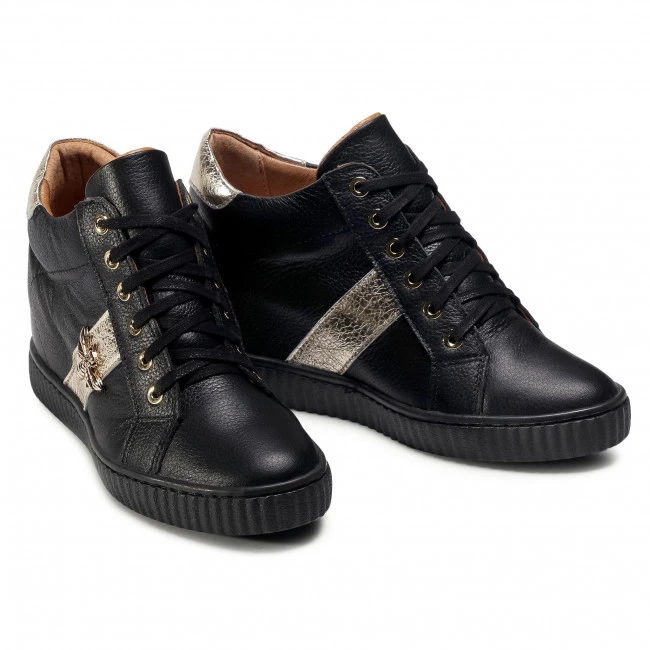 R.Polański Chaussures Basses Sneakers R.POLAŃSKI - 0959 Czarny Lico/Złoty Noir 5 R.Polański Chaussures Basses Sneakers R.POLAŃSKI - 0959 Czarny Lico/Złoty Noir – Image 5