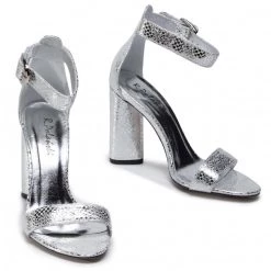 R.Polański Mules Et Sandales Sandales R.POLAŃSKI - 0876 Srebrny Snake Argent -R.Polański Soldes Magasin 0000207812727 02 ki