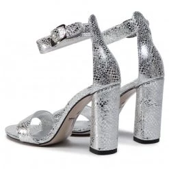 R.Polański Mules Et Sandales Sandales R.POLAŃSKI - 0876 Srebrny Snake Argent -R.Polański Soldes Magasin 0000207812727 06 ki