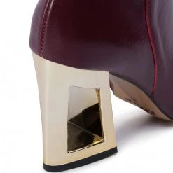 R.Polański Bottes Et Autres Bottines R.POLAŃSKI - 0895 Bordo Lico Bordeaux -R.Polański Soldes Magasin 0000207813045 05 rz