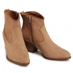 R.Polański Bottes Et Autres Bottines R.POLAŃSKI - 1147 Camel Nubuck Beige -R.Polański Soldes Magasin 0000207820951 06 rz
