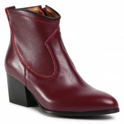 R.Polański Bottes Et Autres Bottines R.POLAŃSKI - 1147 Bordo Lico Bordeaux