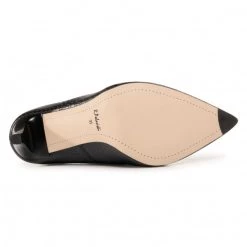 R.Polański Chaussures Basses Talons Aiguilles R.POLAŃSKI - 0760/A Czarna Plecionka Noir -R.Polański Soldes Magasin 0000207844018 03 rz