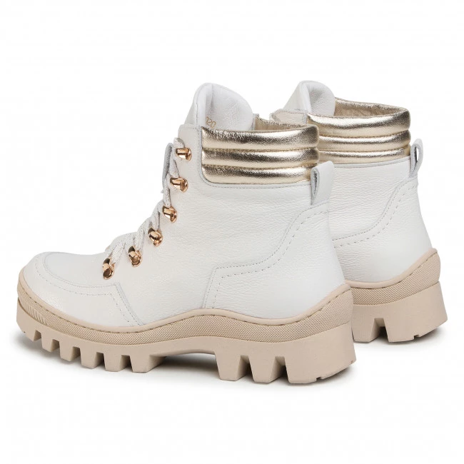 R.Polański Bottes Et Autres Bottes De Randonnée R.POLAŃSKI - 1188 Biało Złoty Blanc 3 R.Polański Bottes Et Autres Bottes De Randonnée R.POLAŃSKI - 1188 Biało Złoty Blanc – Image 3
