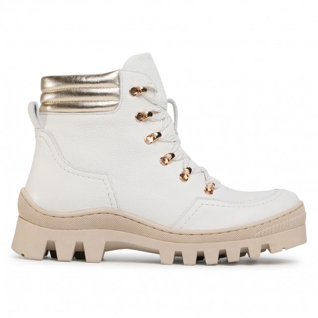 R.Polański Bottes Et Autres Bottes De Randonnée R.POLAŃSKI - 1188 Biało Złoty Blanc 2 R.Polański Bottes Et Autres Bottes De Randonnée R.POLAŃSKI - 1188 Biało Złoty Blanc – Image 2