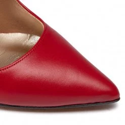 R.Polański Chaussures Basses Talons Aiguilles R.POLAŃSKI - A-001 Czerwony Lico Rouge -R.Polański Soldes Magasin 0000207861008 02 bs kopia