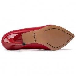 R.Polański Chaussures Basses Talons Aiguilles R.POLAŃSKI - A-001 Czerwony Lico Rouge -R.Polański Soldes Magasin 0000207861008 04 bs kopia