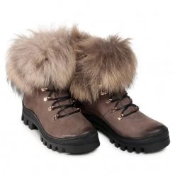 R.Polański Bottes Et Autres Bottes De Randonnée R.POLAŃSKI - 1189 Taupe Nubuk Marron -R.Polański Soldes Magasin 0000207861725 06 rz