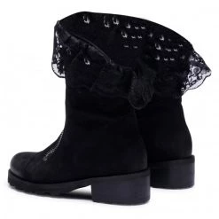 R.Polański Bottes Et Autres Bottines R.POLAŃSKI - 0887 Czarny Nubuk Noir -R.Polański Soldes Magasin 0000207872363 04 rz