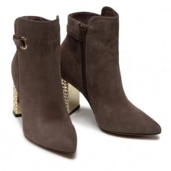 R.Polański Bottes Et Autres Bottines R.POLAŃSKI - 1039 Taupe Nubuk Gris -R.Polański Soldes Magasin 0000207905115 04 ki