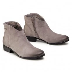 R.Polański Bottes Et Autres Bottines R.POLAŃSKI - 1062 Szary Nubuk Gris -R.Polański Soldes Magasin 0000207909328 05 rz