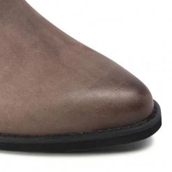 R.Polański Bottes Et Autres Bottines R.POLAŃSKI - 1201 Taupe Nubuk Marron -R.Polański Soldes Magasin 0000207918047 03 rz