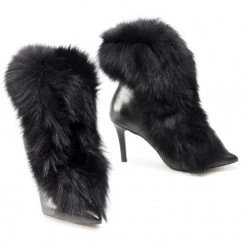 R.Polański Bottes Et Autres Bottines R.POLAŃSKI - 1200 Czarny Lis Noir -R.Polański Soldes Magasin 0000207943209 05 rz