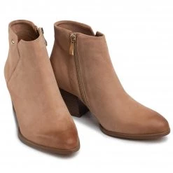 R.Polański Bottes Et Autres Bottines R.POLAŃSKI - 1211 Camel Nubuk Marron -R.Polański Soldes Magasin 0000207967465 03 kt