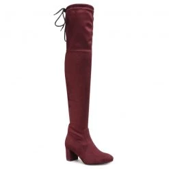 R.Polański Bottes Et Autres Cuissardes R.POLAŃSKI - 0802 Bordo Zamsz Bordeaux