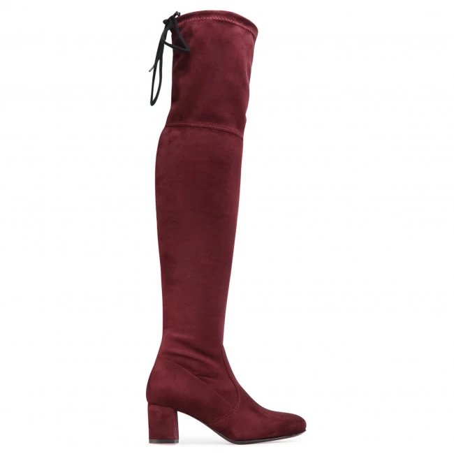 R.Polański Bottes Et Autres Cuissardes R.POLAŃSKI - 0802 Bordo Zamsz Bordeaux 2 R.Polański Bottes Et Autres Cuissardes R.POLAŃSKI - 0802 Bordo Zamsz Bordeaux – Image 2