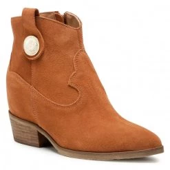 R.Polański Bottes Et Autres Bottines R.POLAŃSKI - 1214 Rudy Zamsz Marron