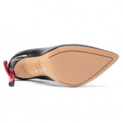 R.Polański Chaussures Basses Talons Aiguilles R.POLAŃSKI - 1223 Czarny Lico Czerwony Noir -R.Polański Soldes Magasin 0000208123631 05 mk