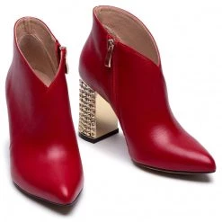 R.Polański Bottes Et Autres Bottines R.POLAŃSKI - 0975 Czerwony Lico 1 Rouge -R.Polański Soldes Magasin 0000208129275 06 ks