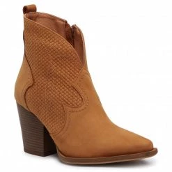 R.Polański Bottes Et Autres Bottines R.POLAŃSKI - 1228 Rudy C Nubuk Plecionka Marron