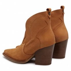 R.Polański Bottes Et Autres Bottines R.POLAŃSKI - 1228 Rudy C Nubuk Plecionka Marron -R.Polański Soldes Magasin 0000208137102 02 rz