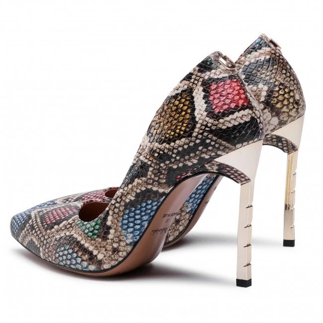 R.Polański Chaussures Basses Talons Aiguilles R.POLAŃSKI - 0808 Multicolor Snake Marron, Multicolore 3 R.Polański Chaussures Basses Talons Aiguilles R.POLAŃSKI - 0808 Multicolor Snake Marron, Multicolore – Image 3