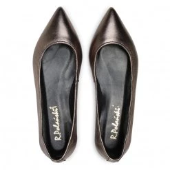 R.Polański Chaussures Basses Ballerines R.POLAŃSKI - 0727 Ciemne Złoto Or -R.Polański Soldes Magasin 0000208259828 05 rz