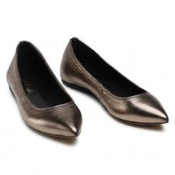 R.Polański Chaussures Basses Ballerines R.POLAŃSKI - 0727 Ciemne Złoto Or -R.Polański Soldes Magasin 0000208259828 07 rz