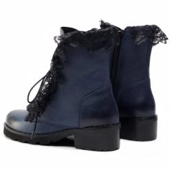 R.Polański Bottes Et Autres Bottines R.POLAŃSKI - 0890 Granatowy Rustik Bleu Marine -R.Polański Soldes Magasin 0000208344173 02 ki