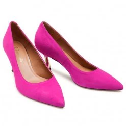 R.Polański Chaussures Basses R.POLAŃSKI - 1210 Fuksja Zamsz Rose -R.Polański Soldes Magasin 0000208369367 04 rz