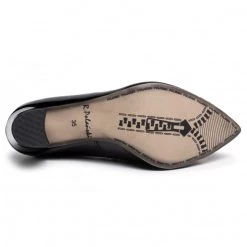 R.Polański Chaussures Basses R.POLAŃSKI - 1111 Czarny Lakier Granatowy Noir -R.Polański Soldes Magasin 0000208434584 06 pa