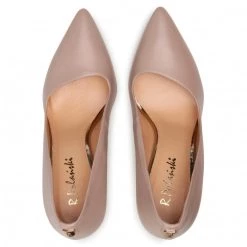 R.Polański Chaussures Basses Talons Aiguilles R.POLAŃSKI - 0808 Różowy Lico Rose -R.Polański Soldes Magasin 0000208443760 04 rz