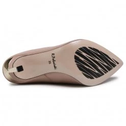 R.Polański Chaussures Basses Talons Aiguilles R.POLAŃSKI - 0808 Różowy Lico Rose -R.Polański Soldes Magasin 0000208443760 06 rz