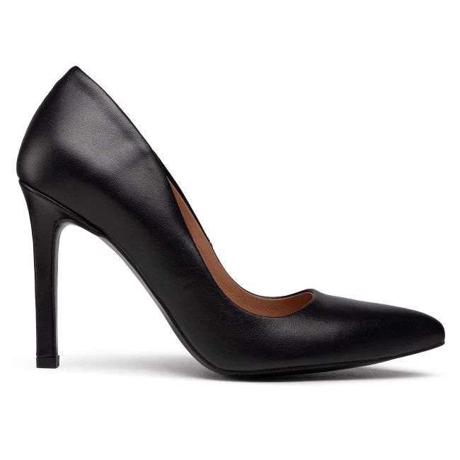 R.Polański Chaussures Basses Talons Aiguilles R.POLAŃSKI - 1237 Czarny Lico Noir 2 R.Polański Chaussures Basses Talons Aiguilles R.POLAŃSKI - 1237 Czarny Lico Noir – Image 2