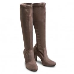 R.Polański Bottes Et Autres Bottes R.POLAŃSKI - 0761/K Cappucino Zamsz Gris -R.Polański Soldes Magasin 0000208496445 03 rz