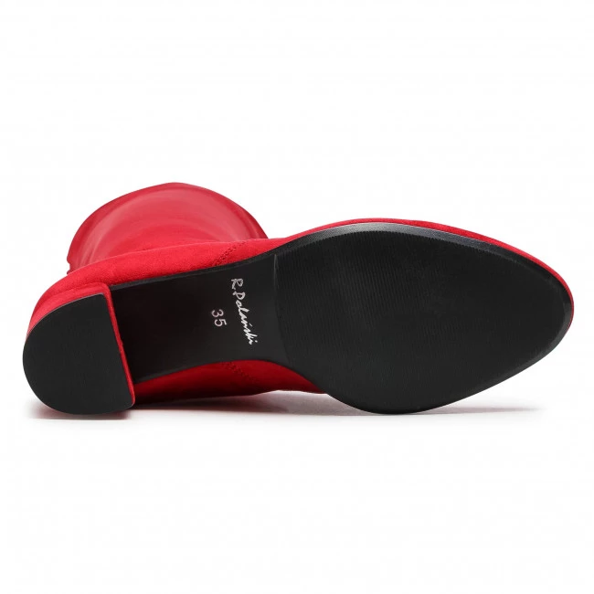 R.Polański Bottes Et Autres Cuissardes R.POLAŃSKI - 0802 Czerwony Zamsz Rouge 4 R.Polański Bottes Et Autres Cuissardes R.POLAŃSKI - 0802 Czerwony Zamsz Rouge – Image 4