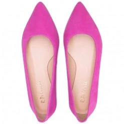 R.Polański Chaussures Basses Ballerines R.POLAŃSKI - 727 Magnolia Zamsz Rose -R.Polański Soldes Magasin 0000208558334 03 wj