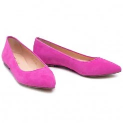 R.Polański Chaussures Basses Ballerines R.POLAŃSKI - 727 Magnolia Zamsz Rose -R.Polański Soldes Magasin 0000208558334 04 wj