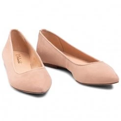R.Polański Chaussures Basses Ballerines R.POLAŃSKI - 727 Beżowy Zamsz Beige -R.Polański Soldes Magasin 0000208558730 05 wj