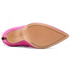 R.Polański Chaussures Basses Talons Aiguilles R.POLAŃSKI - 1223 Magnolia Zamsz/Złoty Rose -R.Polański Soldes Magasin 0000208558815 04 wj