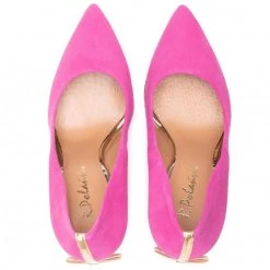 R.Polański Chaussures Basses Talons Aiguilles R.POLAŃSKI - 1223 Magnolia Zamsz/Złoty Rose -R.Polański Soldes Magasin 0000208558815 06 wj