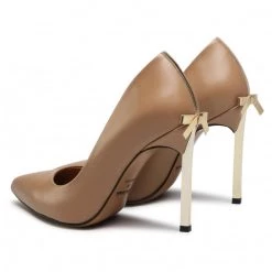 R.Polański Chaussures Basses Talons Aiguilles R.POLAŃSKI - 1223 Camel Lico/Złoty Marron -R.Polański Soldes Magasin 0000208558976 02 rz