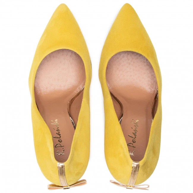 R.Polański Chaussures Basses Talons Aiguilles R.POLAŃSKI - 1223 Żółty Zamsz Jaune 6 R.Polański Chaussures Basses Talons Aiguilles R.POLAŃSKI - 1223 Żółty Zamsz Jaune – Image 6