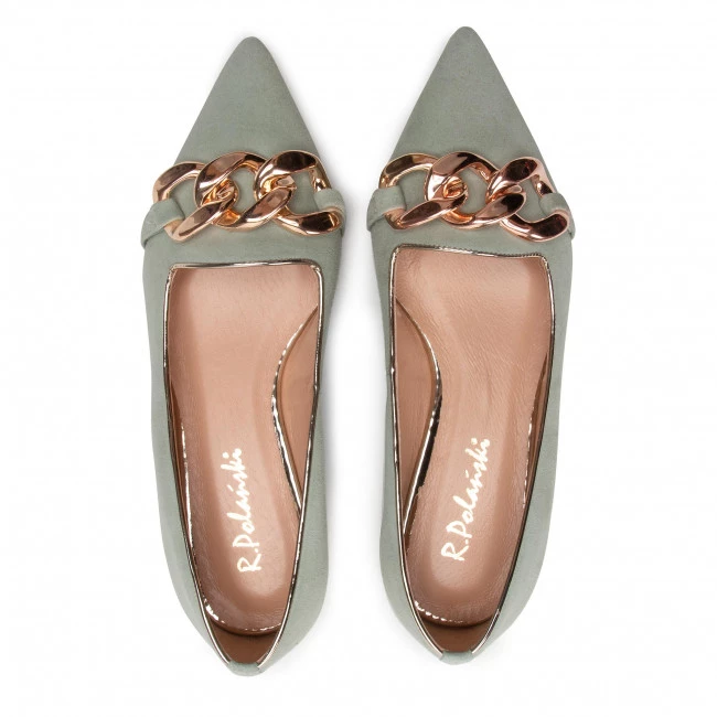 R.Polański Chaussures Basses R.POLAŃSKI - 1265 Mięta Zamsz Vert 6 R.Polański Chaussures Basses R.POLAŃSKI - 1265 Mięta Zamsz Vert – Image 6