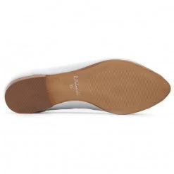 R.Polański Chaussures Basses R.POLAŃSKI - 1267 Biały Brokat Argent -R.Polański Soldes Magasin 0000208601016 04 pa