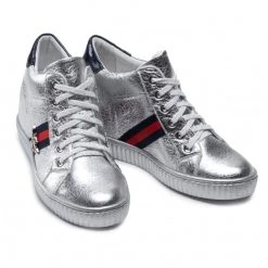 R.Polański Chaussures Basses Sneakers R.POLAŃSKI - 959 Srebrny Lico Argent -R.Polański Soldes Magasin 0000208637367 03 bs kopia