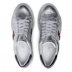 R.Polański Chaussures Basses Sneakers R.POLAŃSKI - 959 Srebrny Lico Argent -R.Polański Soldes Magasin 0000208637367 05 bs kopia