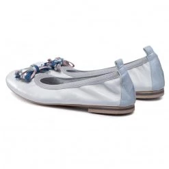 R.Polański Chaussures Basses Ballerines R.POLAŃSKI - 870/A Srebrny Przecierany Argent -R.Polański Soldes Magasin 0000208637435 02 bs kopia